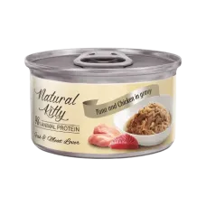 Вологий корм для котів Natural Kitty з диким тунцем та куркою у соусі 70 г