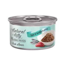 Вологий корм для котів Natural Kitty з диким тунцем та сардинами у соусі 70 г