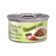 Вологий корм для котів Natural Kitty з диким тунцем та скумбрією у соусі 70 г