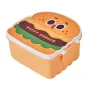 Ланч-бокс RIAS B0303 Happy Burger с ложкой и вилкой 800 мл Разноцветный 3 шт (3_06577)