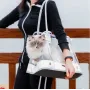 Сумка для переноски домашних питомцев CosmoPet CP-104 36x30x20 см Белый (3_06580)