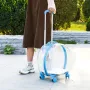 Сумка-візок для перенесення домашніх тварин CosmoPet CP-302 з телескопічною ручкою 47х42х24 см Блакитний (3_06583)