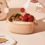 Ланч-бокс RIAS Hamburger з ложкою та вилкою 800 мл Різнокольоровий 3 шт (3_06604)