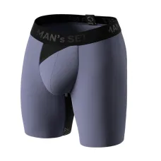 Боксеры мужские анатомические MAN's SET Anatomic Long 2.0 Light Black Series S Стальной