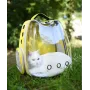 Рюкзак для переноски домашних питомцев CosmoPet CP-102 39х35х23 см Желтый (3_06646)