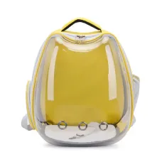 Рюкзак для переноски домашних питомцев CosmoPet CP-102 39х35х23 см Желтый (3_06646)