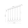 Люстра TK Lighting Martin 122x12 см Черный (TK4504)