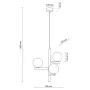 Люстра TK Lighting Estera 33x120 см Бежево-черный (TK6799)
