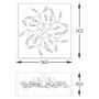 Люстра Zuma Line Spring 36.5x36.5x16 см Золотистий (ZuC0578-04A-B5TF)