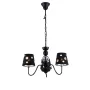 Люстра Candellux Batley 52x40 см Сріблясто-чорний (50203105)