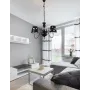 Люстра Candellux Batley 52x40 см Сріблясто-чорний (50203105)