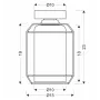 Точковий світильник Candellux Jonera 15x23 см Чорний (31-08404)