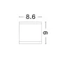 Точковий світильник Nova Luce Cerise 8.6x8.6x9 см Сірий (Nova9020022)