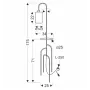 Торшер Candellux RAVELLO 34х175 см Зеленый/Черный (51-00064)