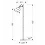 Торшер Candellux Reno 43х155 см Коричневый/Черный (51-80196)