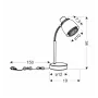 Настольная лампа Candellux Aleksandria 19x34 см Черный (41-13774)