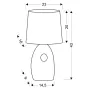 Настільна лампа Candellux Hierro 23x43 см Золотистий (41-79916)
