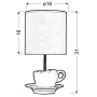 Настільна лампа Candellux Cynka 16x31 см Рожево-сріблястий (41-34809)