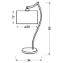 Настольная лампа Candellux Draga 34x66 см Хром (41-04239)