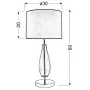 Настільна лампа Candellux Marrone 30x60 см Сріблясто-рожевий (41-01252)
