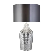 Настольная лампа Searchlight Chevron 33x52 см Хром (SeEU3452SM) Настольная лампа Searchlight Chevron 33x52 см Хром (SeEU3452SM)