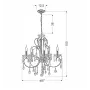 Люстра Candellux Aurora 57x100 см Черно-прозрачный (35-73730)