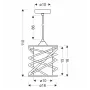 Люстра Candellux Eluna 16x110 см Чорний (31-09548)