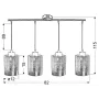 Люстра Candellux Nocturno 81x115 см Хром (34-57723)