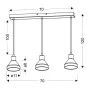 Люстра Candellux Gregory 70x120 см Золотистий (33-79008)