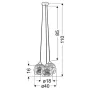 Люстра Candellux Trio 40x110 см Чорний (33-11961)
