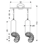 Люстра Candellux Tuba 30x100 см Чорний (32-78650)