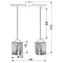 Люстра Candellux Nocturno 44x115 см Хром (32-57693)