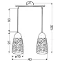 Люстра Candellux Sabrin 40x120 см Білий (32-54869)