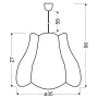 Люстра Candellux Zuza 35x90 см Різнокольоровий (31-96961)