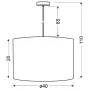 Люстра Candellux Timber 40x110 см Нікель (31-56699)