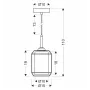 Люстра Candellux Jonera 15x110 см Черный (31-08428)