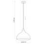 Люстра TK Lighting Cap 34x170 см Бежевий (TK5664)