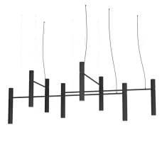 Люстра PikArt Tube Chandelier 200x48 см Чорний (5299-20)