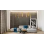 Люстра PikArt Tube Chandelier 200x48 см Золотистий (5299-1)