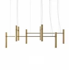 Люстра PikArt Tube Chandelier 200x48 см Золотистый (5299-1)