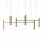 Люстра PikArt Tube Chandelier 200x48 см Золотистий (5299-1)