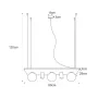 Люстра Zuma Line Plant 80x25x120 см Черный (Zu5555)