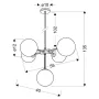 Люстра Candellux Mati 57x135 см Латунь (35-73778)