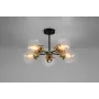 Люстра Candellux Lens 60x32 см Латунно-черный (35-01306)