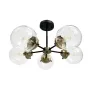 Люстра Candellux Lens 60x32 см Латунно-черный (35-01306)