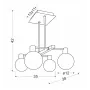 Люстра Candellux Maldus 38x42 см Хром (34-01467)