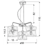 Люстра Candellux Nosja 58x115 см Хром (33-58720)
