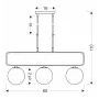 Люстра Candellux Jove 60x110 см Латунь (33-01573)