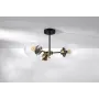 Люстра Candellux Lens 60x32 см Латунно-черный (33-01290)