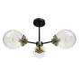 Люстра Candellux Lens 60x32 см Латунно-черный (33-01290)